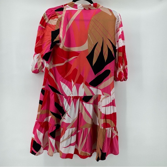 Scarpa Pink tropical beachy dress size S - Picture 6 of 8